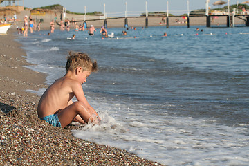 Image showing At the beach