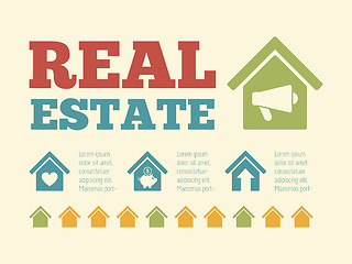 Image showing Real Estate Infographic Element