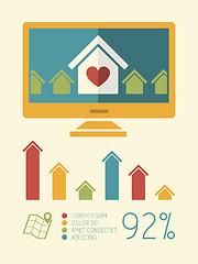 Image showing Real Estate Infographic Element