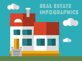 Image showing Real Estate Infographic Element