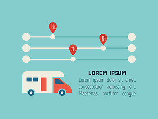 Image showing Transportation Infographic Element