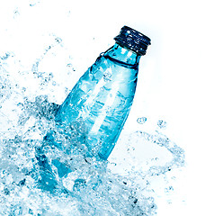Image showing Bottle of water splash