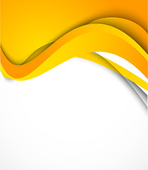 Image showing Background with orange wave