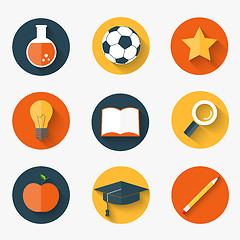 Image showing Set of education icons