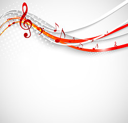 Image showing Abstract music background.