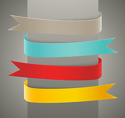 Image showing Set of ribbons