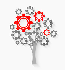 Image showing Tree with gears