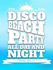 Image showing Flyer on summer dance party