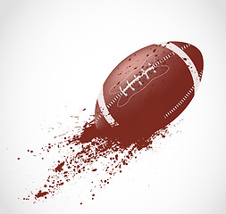 Image showing American football design