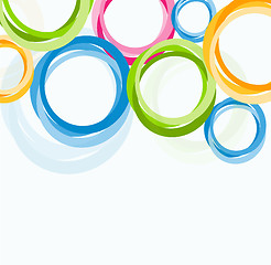 Image showing Abstract background with circles