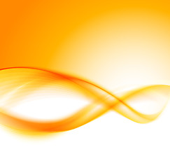 Image showing Abstract orange wavy background