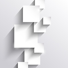 Image showing Abstract background with paper squares