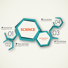 Image showing science infographic template