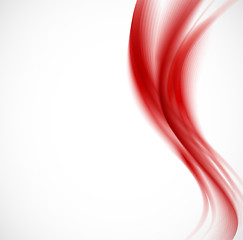 Image showing Wavy red background