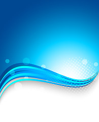 Image showing Abstract blue background