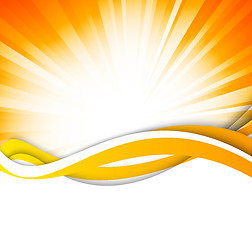 Image showing Colorful orange background