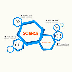 Image showing Science infographic template