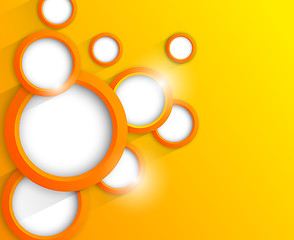 Image showing Background with orange circles