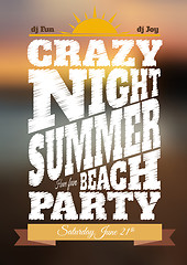 Image showing Summer night party poster