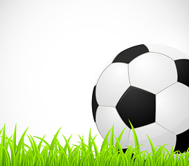 Image showing Background with a soccer ball