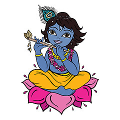 Image showing Hindu God Krishna.