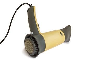 Image showing The hair dryer for drying of hair on a white background.