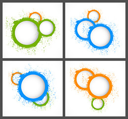 Image showing Abstract backgrounds with circles