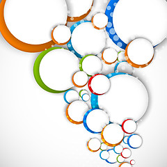 Image showing Background with colorful circles