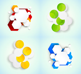 Image showing Abstract backgrounds with circles