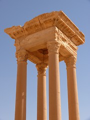 Image showing Ancient columns, archaeological site, ruins, Palmyra, Syria