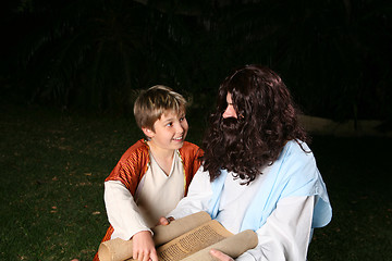 Image showing Learning the scriptures