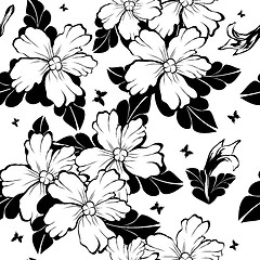 Image showing Seamless floral pattern