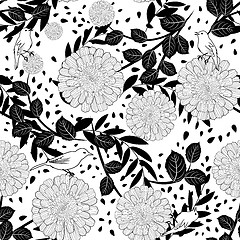 Image showing Seamless floral pattern