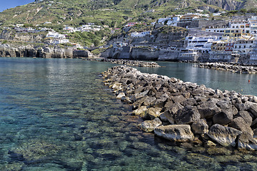 Image showing View of SantAngelo in Ischia Island