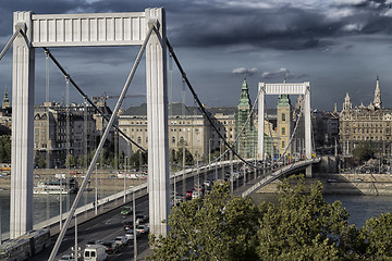 Image showing Elisabeth Bridge in Budapest