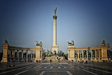 Image showing Heroes square in Budapest