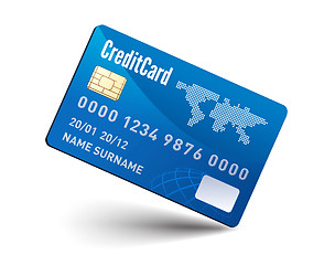 Image showing Realistic vector Credit Card