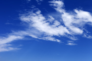 Image showing Blue sky with clouds in nice windy day