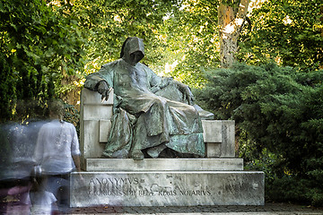 Image showing Anonymous Writer Statue in Budapest