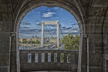 Image showing Elisabeth Bridge in Budapest