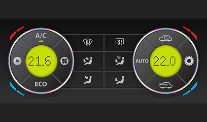 Image showing Digital air condition dashboard