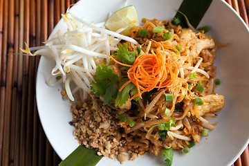 Image showing Chicken Pad Thai Top Down