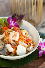 Image showing Thai Seafood Som Tum Salad