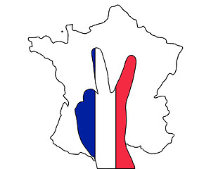 Image showing French hand signal