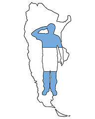 Image showing Argentinian salute