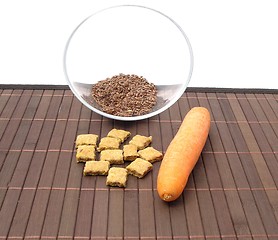 Image showing Dog cookies and some baking ingredients