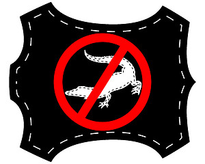 Image showing No crocodile leather