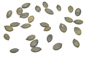 Image showing Detailed but simple image of pumpkin seed