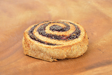 Image showing Spiral poppy seed cookie