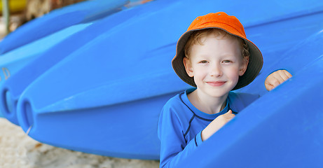 Image showing boy at vacation